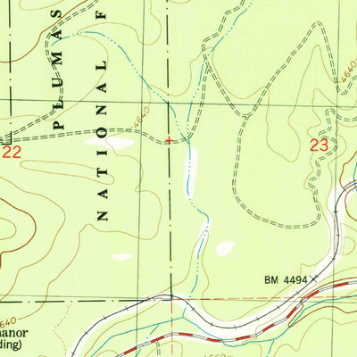 United States Geological Survey Canyondam, CA (1979, 24000-Scale) digital map