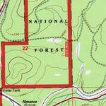 United States Geological Survey Canyondam, CA (1994, 24000-Scale) digital map
