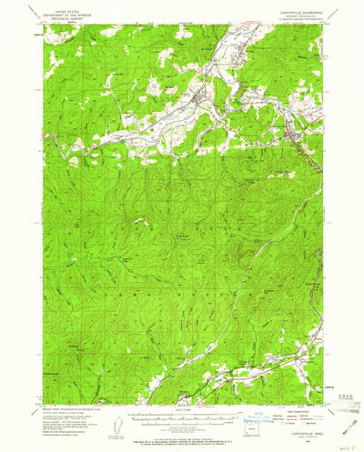 United States Geological Survey Canyonville, OR (1954, 62500-Scale) digital map