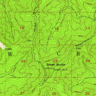 United States Geological Survey Canyonville, OR (1954, 62500-Scale) digital map