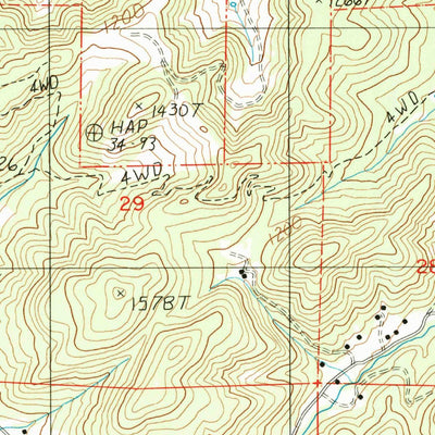 United States Geological Survey Canyonville, OR (1986, 24000-Scale) digital map