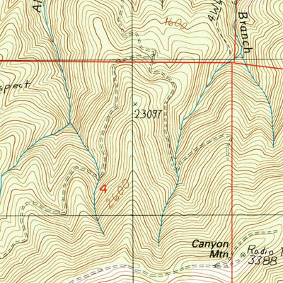 United States Geological Survey Canyonville, OR (1986, 24000-Scale) digital map