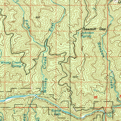 United States Geological Survey Canyonville, OR (1989, 100000-Scale) digital map