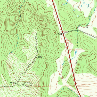United States Geological Survey Cap Mountain, TX (1967, 24000-Scale) digital map