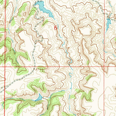 United States Geological Survey Cap Rock Butte, MT (1965, 24000-Scale) digital map
