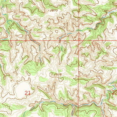 United States Geological Survey Cap Rock Butte, MT (1965, 24000-Scale) digital map