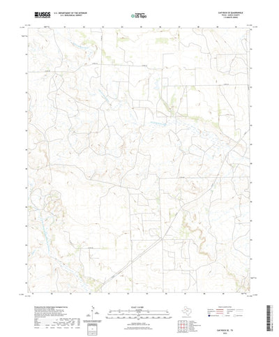 United States Geological Survey Cap Rock SE, TX (2022, 24000-Scale) digital map