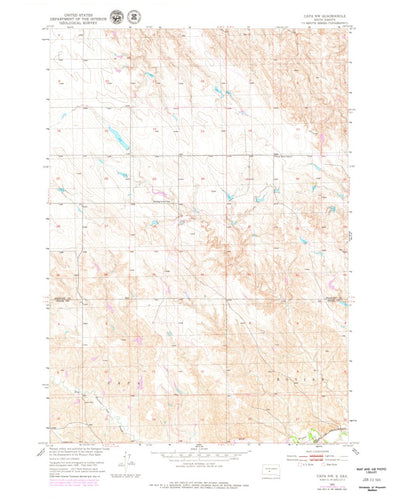United States Geological Survey Capa NW, SD (1951, 24000-Scale) digital map