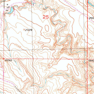 United States Geological Survey Capa NW, SD (1951, 24000-Scale) digital map