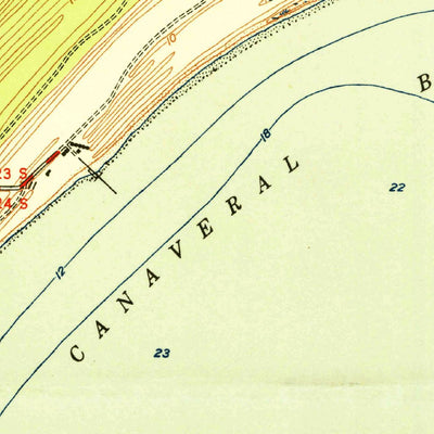 United States Geological Survey Cape Canaveral, FL (1951, 24000-Scale) digital map