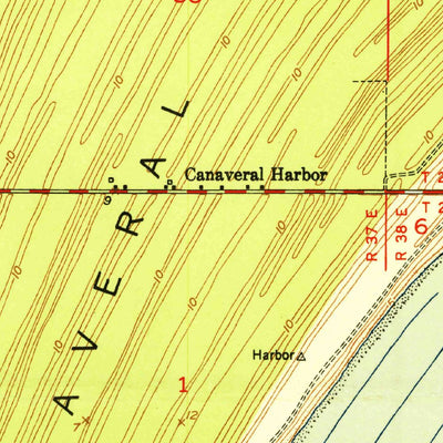 United States Geological Survey Cape Canaveral, FL (1951, 24000-Scale) digital map