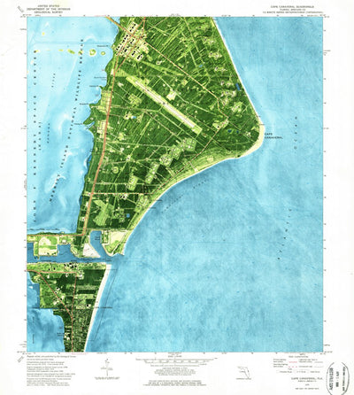 United States Geological Survey Cape Canaveral, FL (1976, 24000-Scale) digital map
