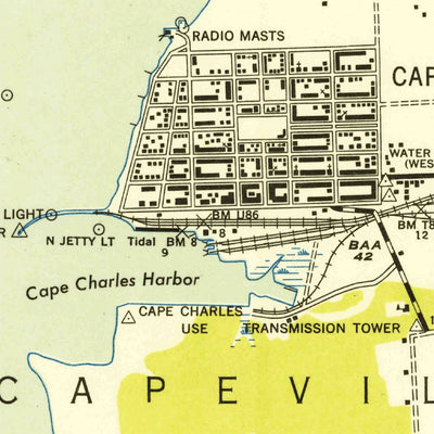 United States Geological Survey Cape Charles, VA (1948, 24000-Scale) digital map