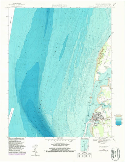 United States Geological Survey Cape Charles, VA (1968, 24000-Scale) digital map