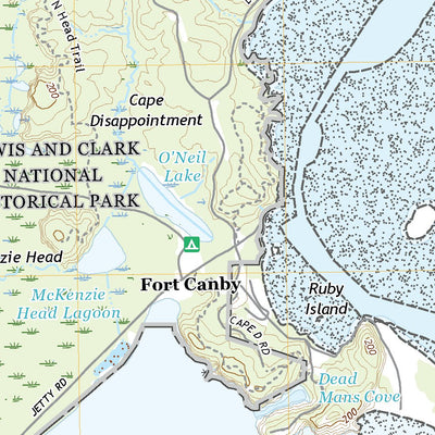 United States Geological Survey Cape Disappointment, WA (2020, 24000-Scale) digital map
