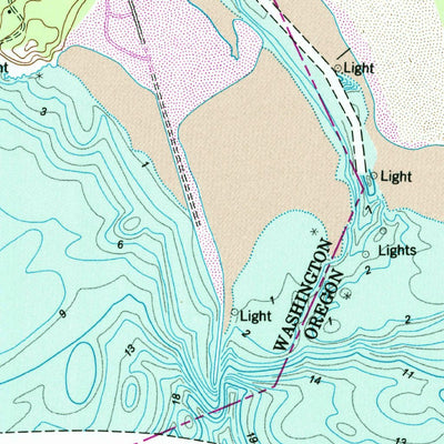 United States Geological Survey Cape Disappointment, WA-OR (1949, 24000-Scale) digital map