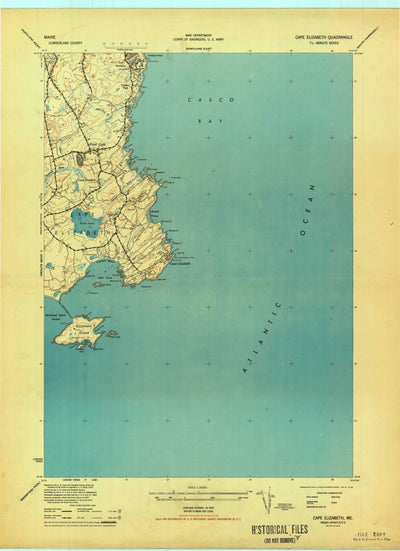 United States Geological Survey Cape Elizabeth, ME (1944, 24000-Scale) digital map