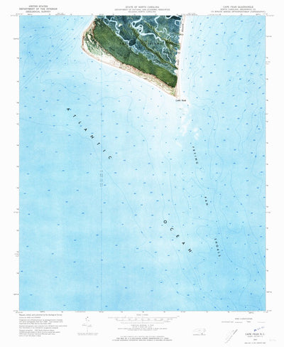 United States Geological Survey Cape Fear, NC (1970, 24000-Scale) digital map