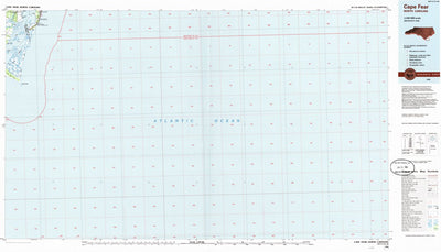 United States Geological Survey Cape Fear, NC (1984, 100000-Scale) digital map
