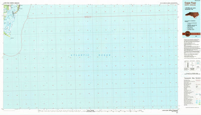 United States Geological Survey Cape Fear, NC (1990, 100000-Scale) digital map