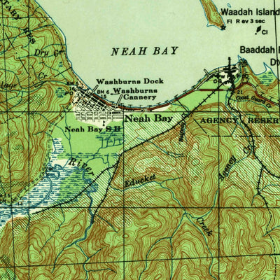 United States Geological Survey Cape Flattery, WA (1938, 62500-Scale) digital map