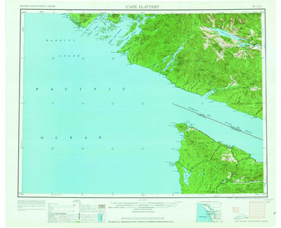United States Geological Survey Cape Flattery, WA (1963, 250000-Scale) digital map