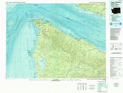 United States Geological Survey Cape Flattery, WA (1986, 100000-Scale) digital map