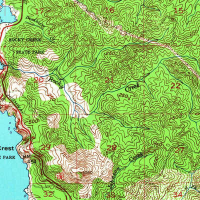 United States Geological Survey Cape Foulweather, OR (1957, 62500-Scale) digital map