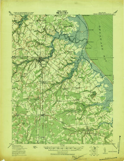United States Geological Survey Cape Henlopen, DE-NJ (1919, 62500-Scale) digital map