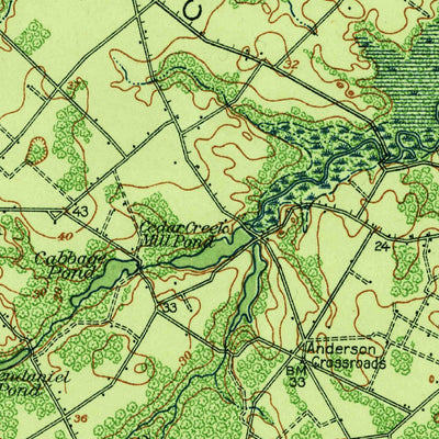 United States Geological Survey Cape Henlopen, DE-NJ (1919, 62500-Scale) digital map