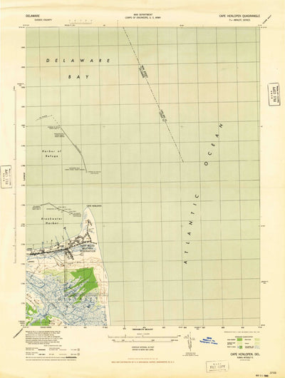 United States Geological Survey Cape Henlopen, DE-NJ (1944, 24000-Scale) digital map