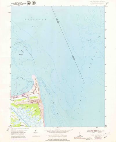 United States Geological Survey Cape Henlopen, DE-NJ (1954, 24000-Scale) digital map