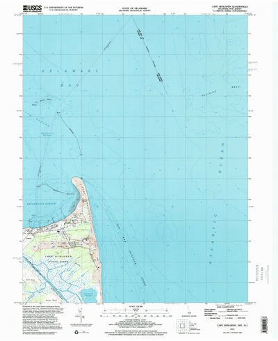 United States Geological Survey Cape Henlopen, DE-NJ (1997, 24000-Scale) digital map
