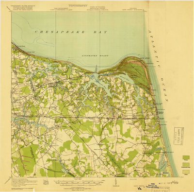 United States Geological Survey Cape Henry, VA (1919, 62500-Scale) digital map