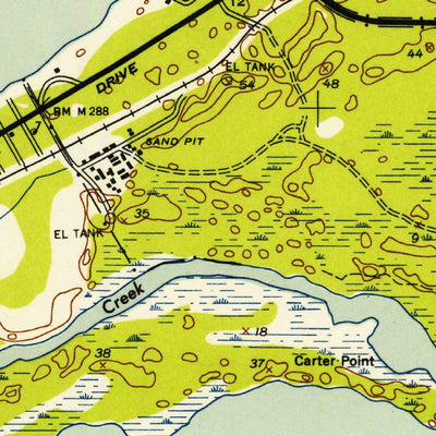 United States Geological Survey Cape Henry, VA (1952, 24000-Scale) digital map