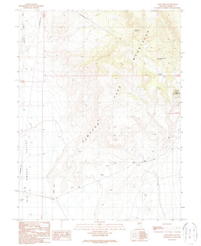 United States Geological Survey Cape Horn, NV (1989, 24000-Scale) digital map