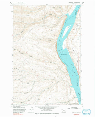 United States Geological Survey Cape Horn SE, WA (1966, 24000-Scale) digital map