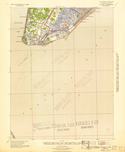 United States Geological Survey Cape May, NJ (1941, 62500-Scale) digital map