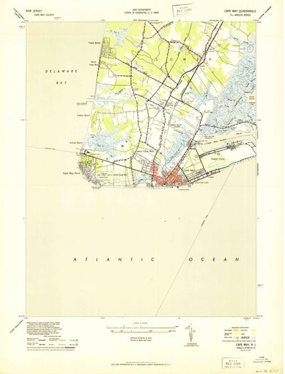 United States Geological Survey Cape May, NJ (1944, 24000-Scale) digital map