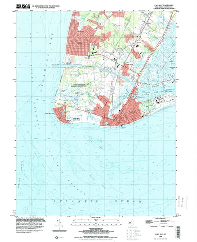 United States Geological Survey Cape May, NJ (1995, 24000-Scale) digital map