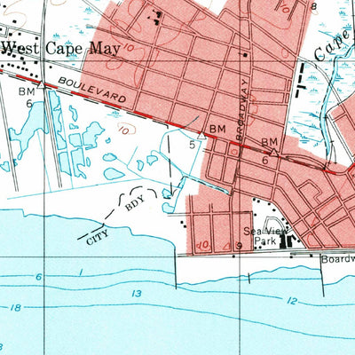 United States Geological Survey Cape May, NJ (1995, 24000-Scale) digital map