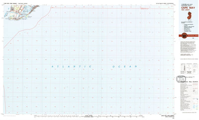 United States Geological Survey Cape May, NJ-DE (1981, 100000-Scale) digital map