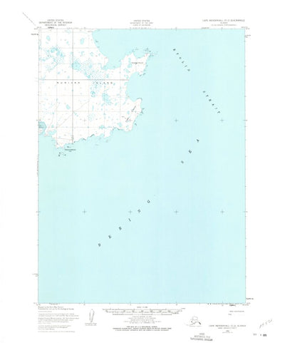 United States Geological Survey Cape Mendenhall D-2, AK (1952, 63360-Scale) digital map