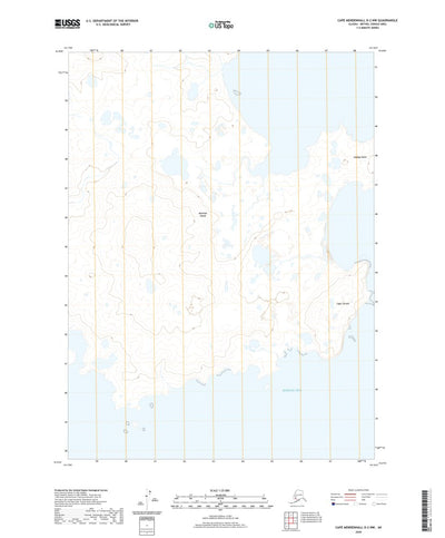 United States Geological Survey Cape Mendenhall D-2 NW, AK (2020, 25000-Scale) digital map