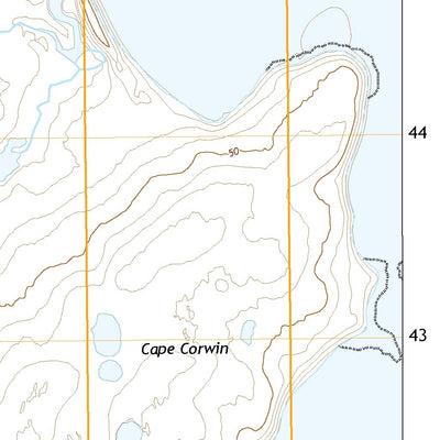 United States Geological Survey Cape Mendenhall D-2 NW, AK (2020, 25000-Scale) digital map