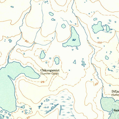 United States Geological Survey Cape Mendenhall D-4, AK (1952, 63360-Scale) digital map