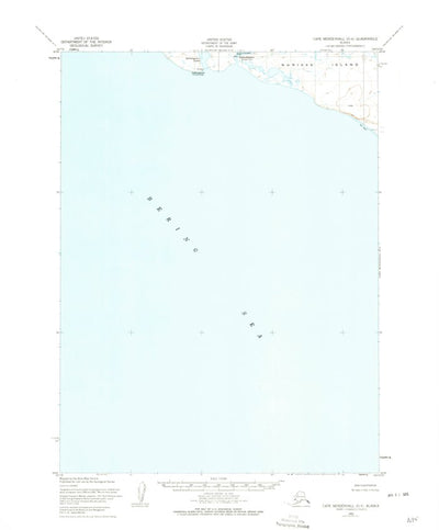 United States Geological Survey Cape Mendenhall D-6, AK (1952, 63360-Scale) digital map