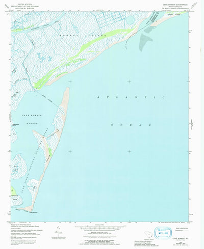 United States Geological Survey Cape Romain, SC (1942, 24000-Scale) digital map