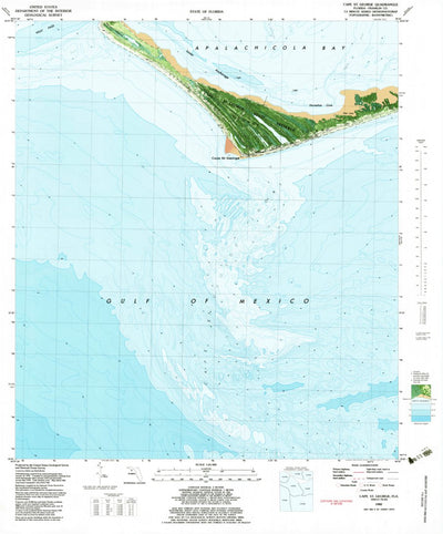 United States Geological Survey Cape Saint George, FL (1982, 24000-Scale) digital map
