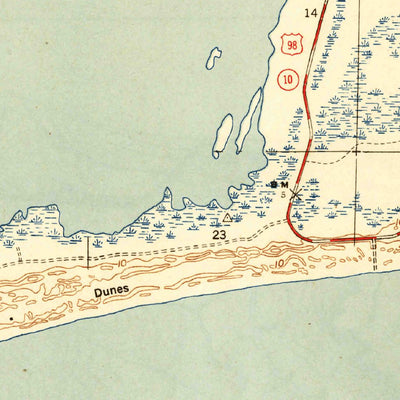 United States Geological Survey Cape San Blas, FL (1943, 31680-Scale) digital map